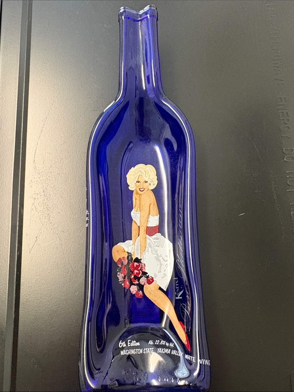 Upcycled 6th Edition Kestrel Pure Platinum White Wine Bottle Tray- Preused